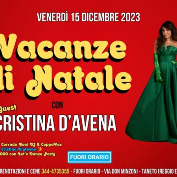 Vacanze di Natale con Cristina D’Avena