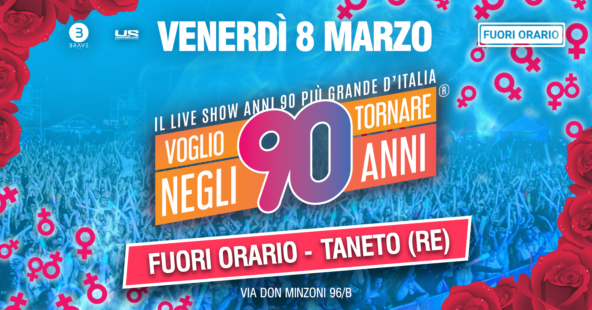 4/2 - Festa Anni 90 di Parma & Reggio al Fuori Orario - Oggi a Parma